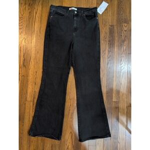 Levi's Signature Womens Jeans Black Heritage High Rise Stretch Denim Flare Sz 10